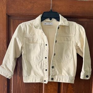 Zara Kids Beige Jean Jacket